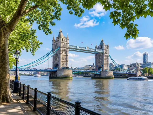 Tower Bridge and the Thames in London