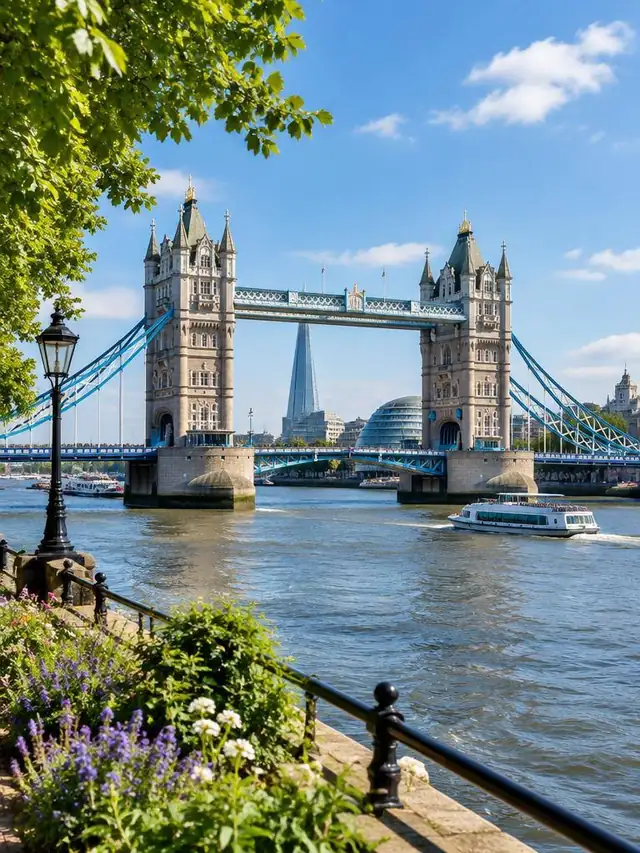 Tower Bridge over the Thames in London